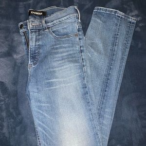 Express denim high rise leggings